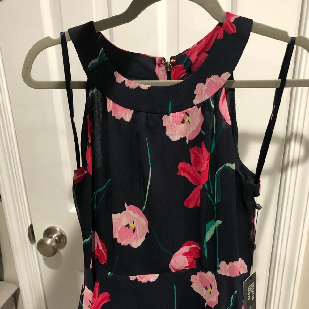 NWT - Tommy Hilfiger - Tiered Navy Floral Dress